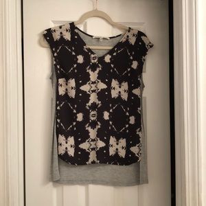 Black and gray blouse